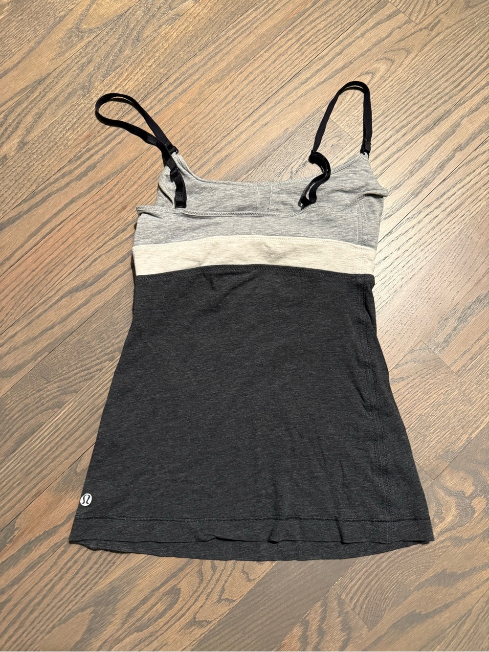 lululemon athletica Grey, Black & Cream Triple-Panel Camisole - Picture 2 of 4